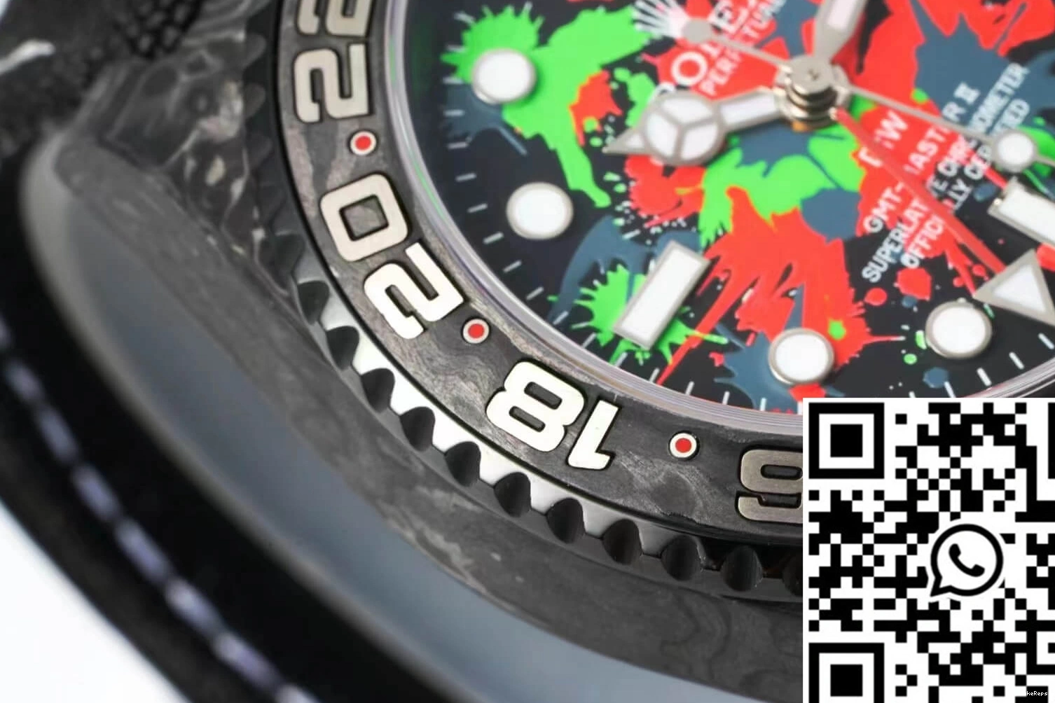 Rolex Black II Color Strap Carbon GMT-MASTER Diw Fabric Fiber Dial 1019